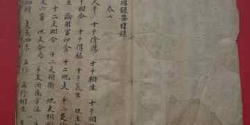 Hand copied Feng Shui geography book < < selected records > >